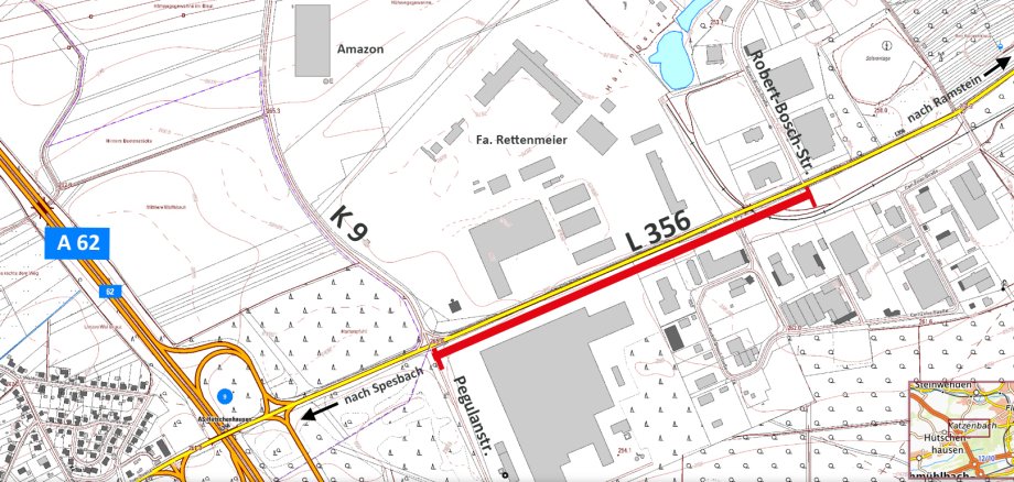 Plan L 356 mit Bauabschnitt