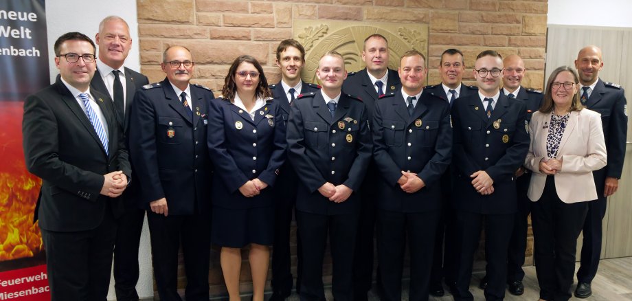 Die Geehrten der Feuerwehr der VG Ramstein-Miesenbach