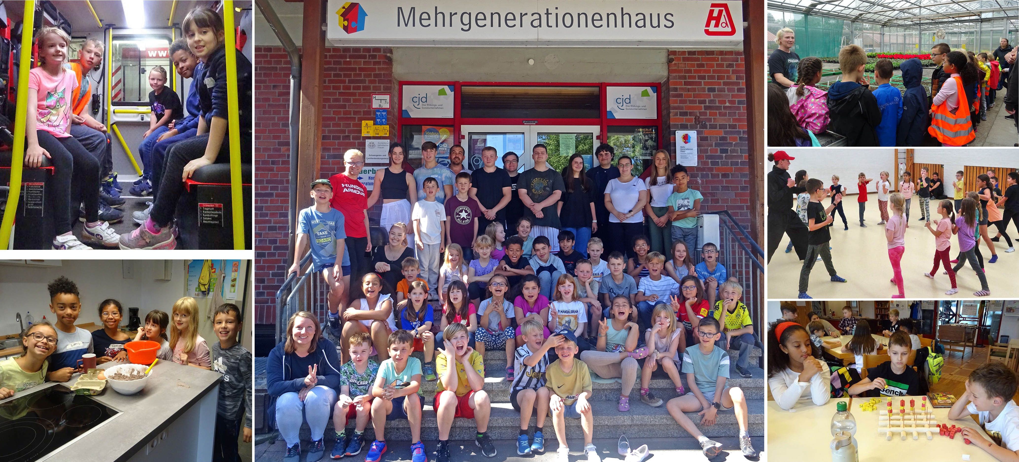 Bildermontage Ferienprogramm im MGH
