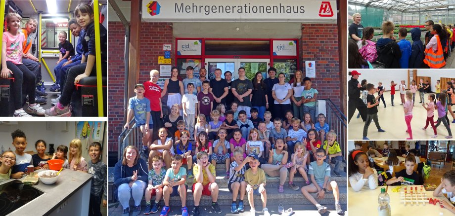 Bildermontage Ferienprogramm im MGH