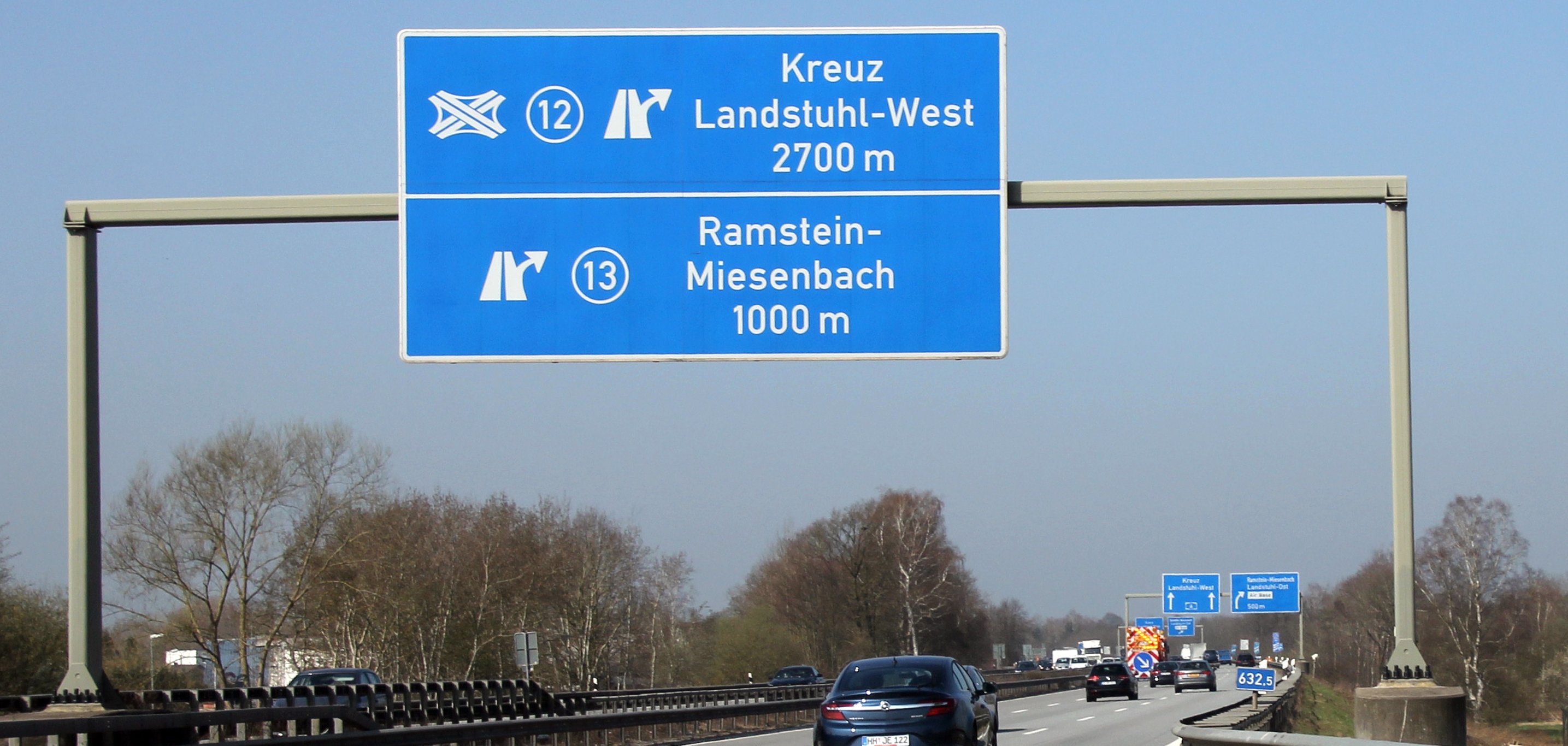 Foto A6, Abfahrt Ramstein-Miesenbach