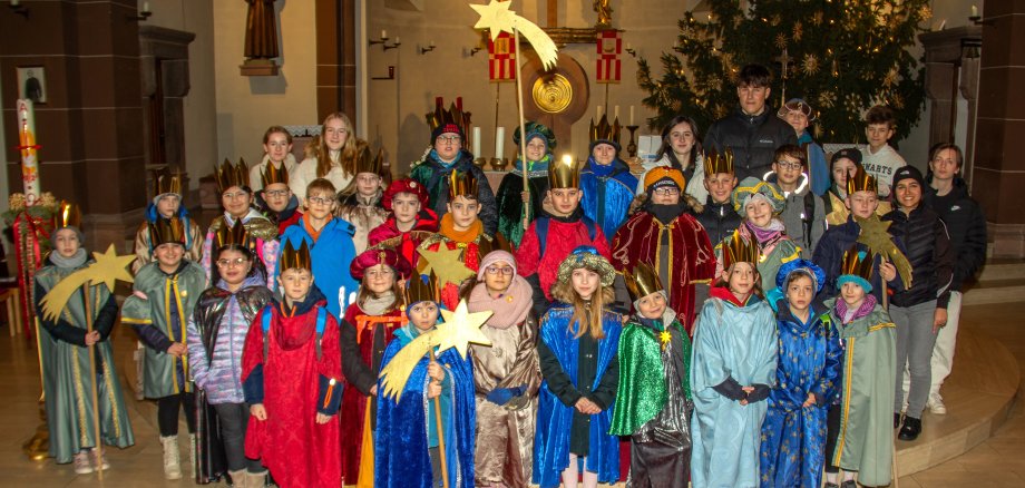 Aussendung der Sternsinger in der katholischen Kirche Ramstein