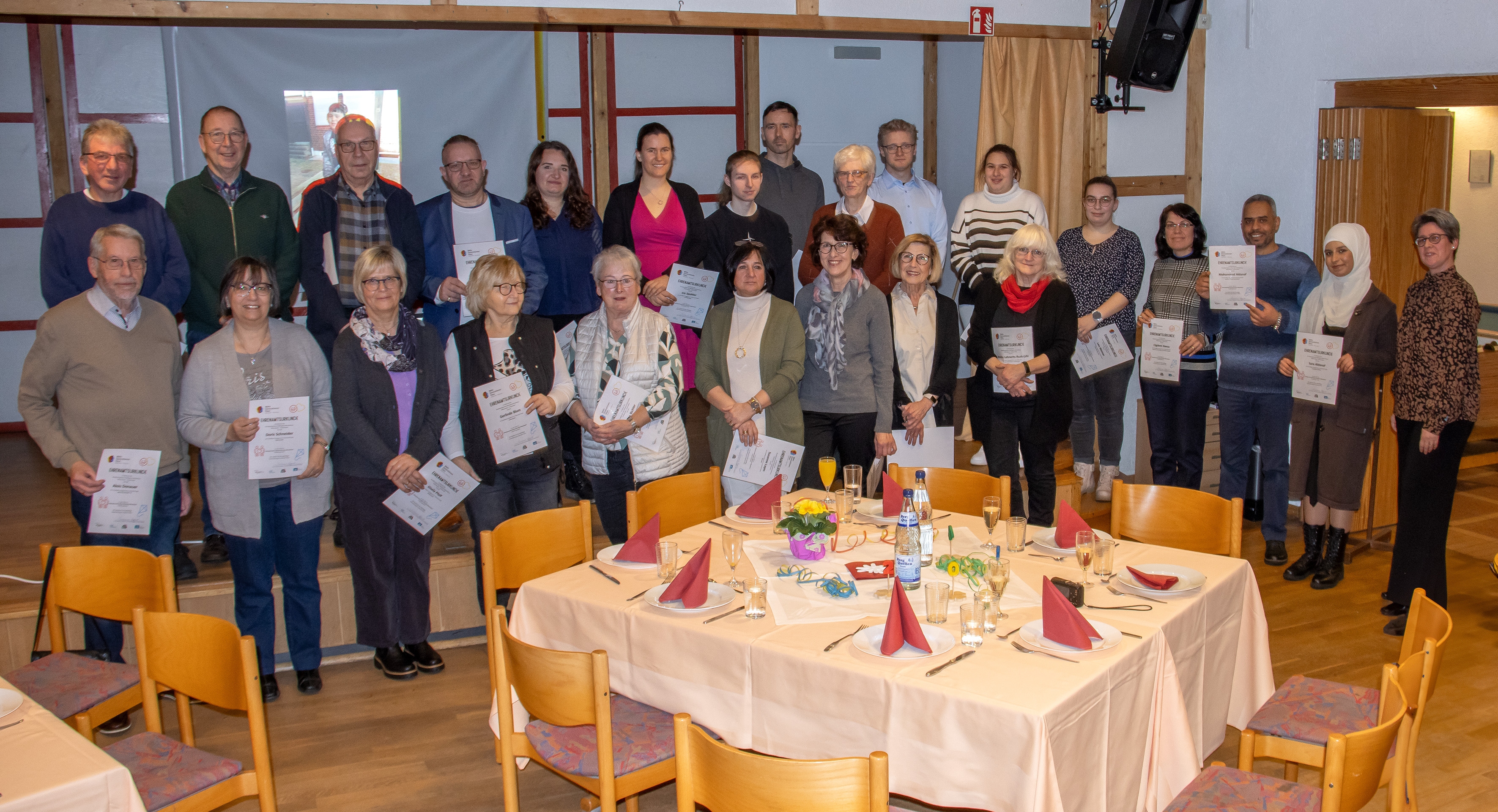 Die Auszeichnung der zahlreichen ehrenamtlichen Helferinnen und Helfer stand im Mittelpunkt des Neujahrsempfangs