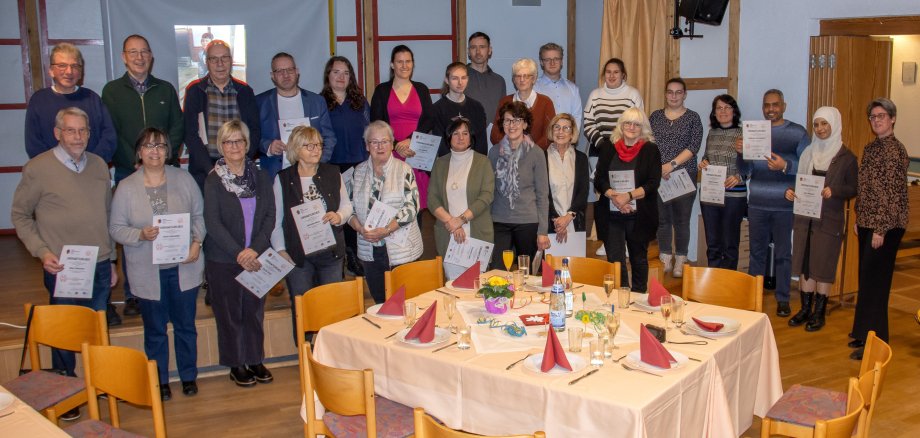 Die Auszeichnung der zahlreichen ehrenamtlichen Helferinnen und Helfer stand im Mittelpunkt des Neujahrsempfangs