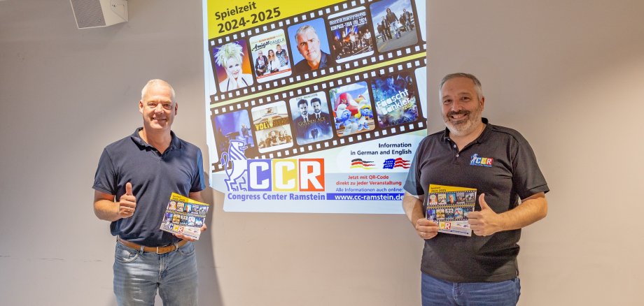 Bürgermeister Ramstein-Miesenbach und Geschäftsführer CCR