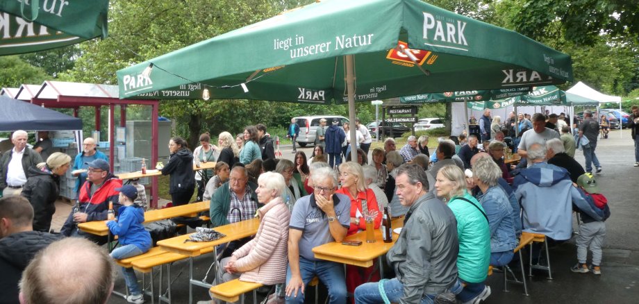 Blick auf den Festplatz
