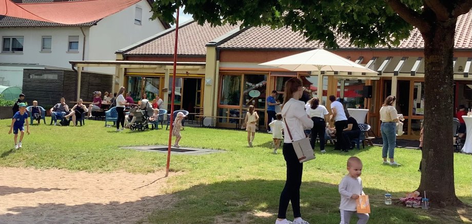 Außenbereich der Kita Struwwelpeter am Bewegungstag
