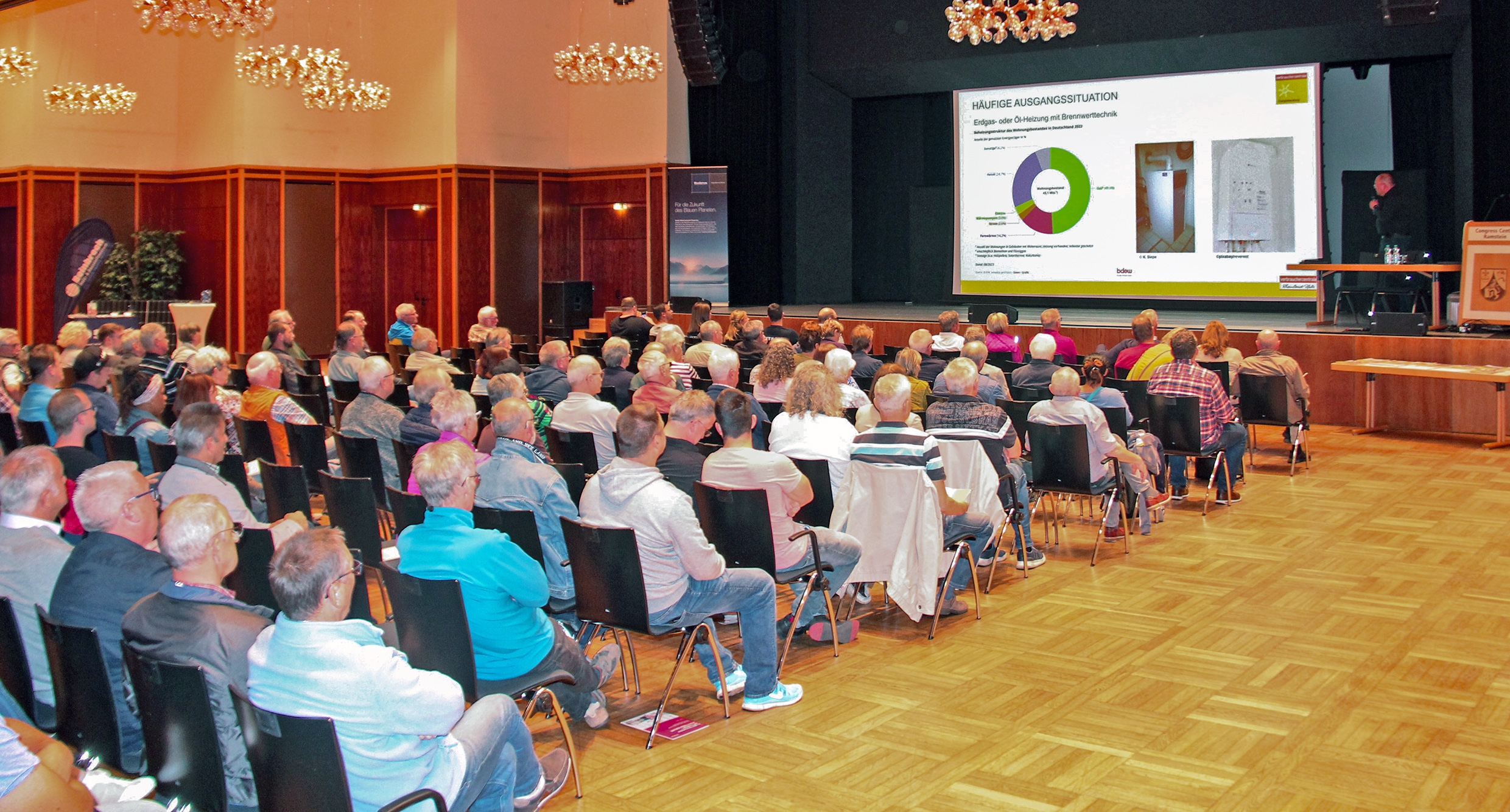 Blick in den Saal des CCR während des Vortrags