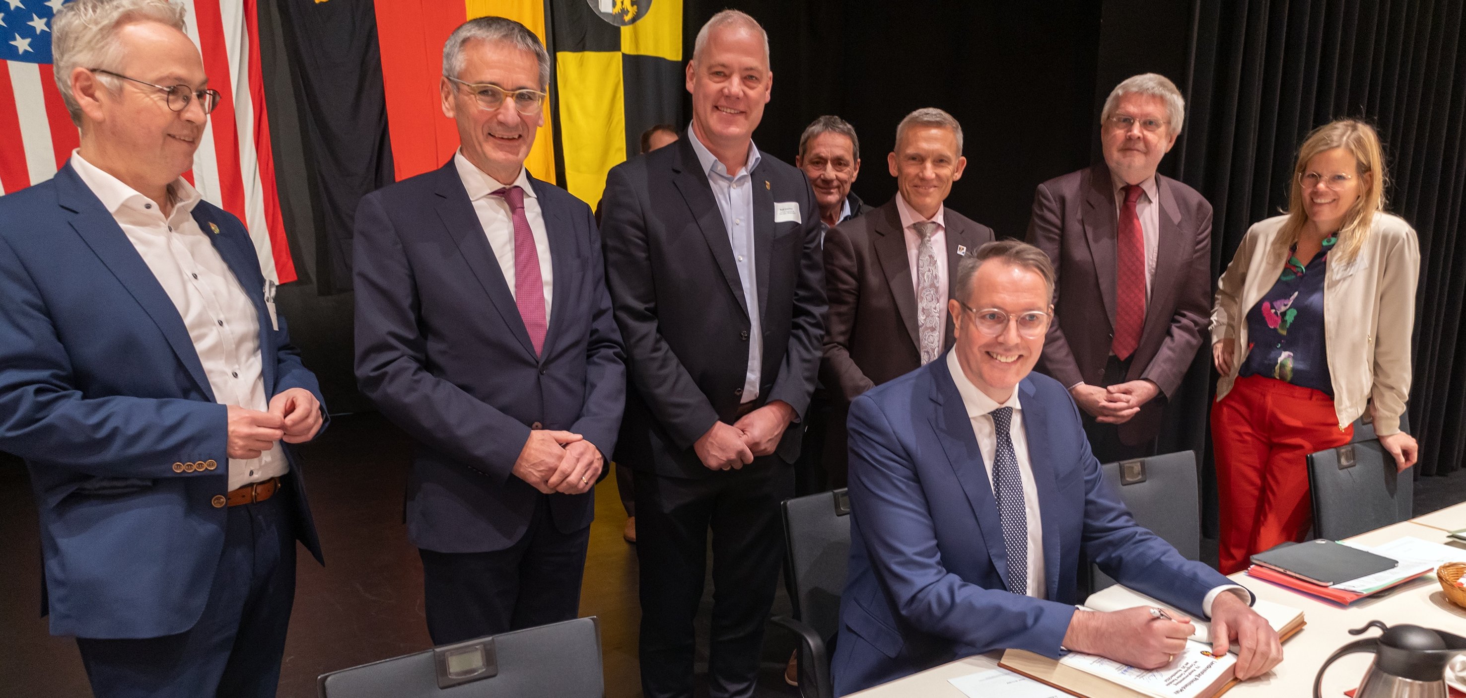 Eintragung ins Gästebuch der Stadt