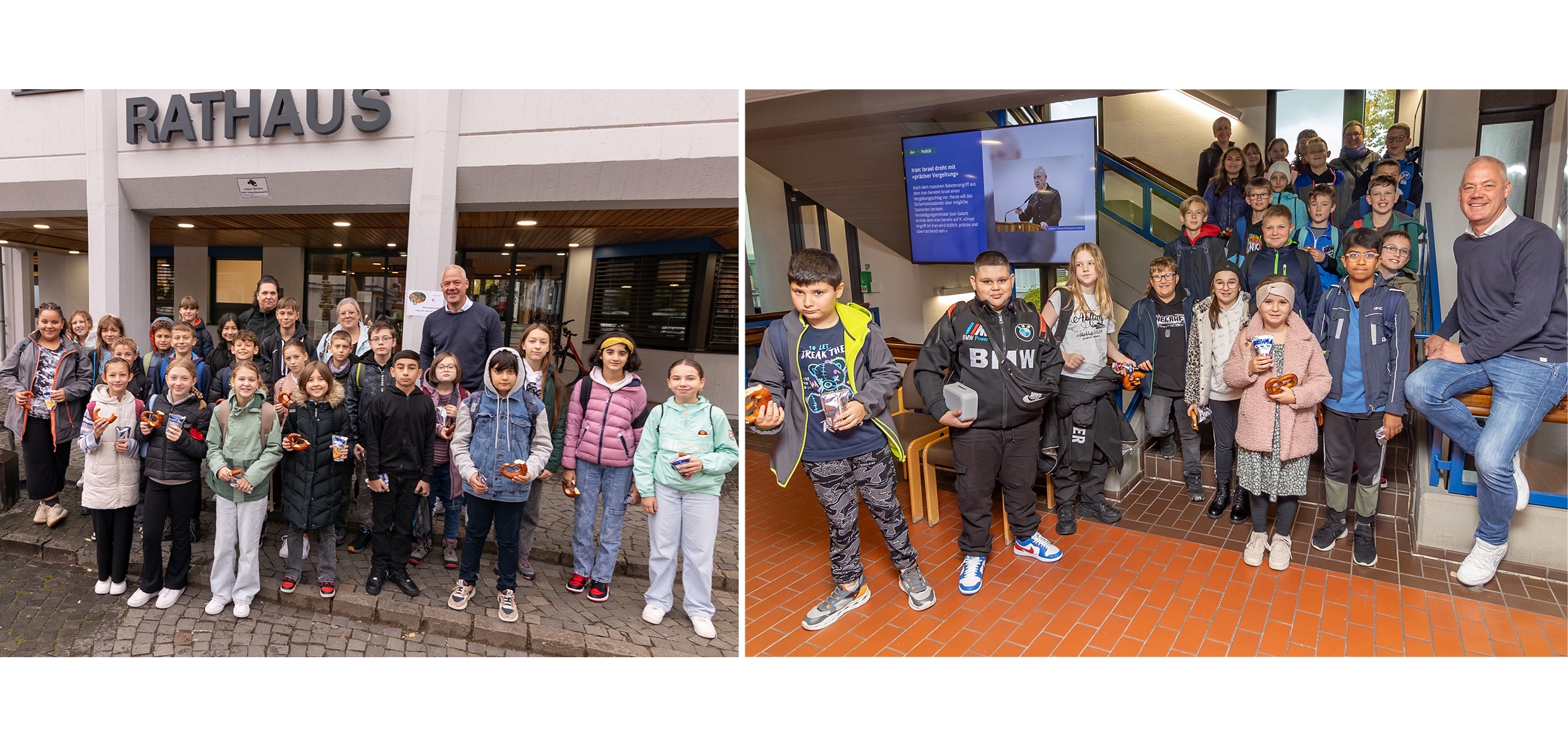 Bilder der beiden Schulklassen