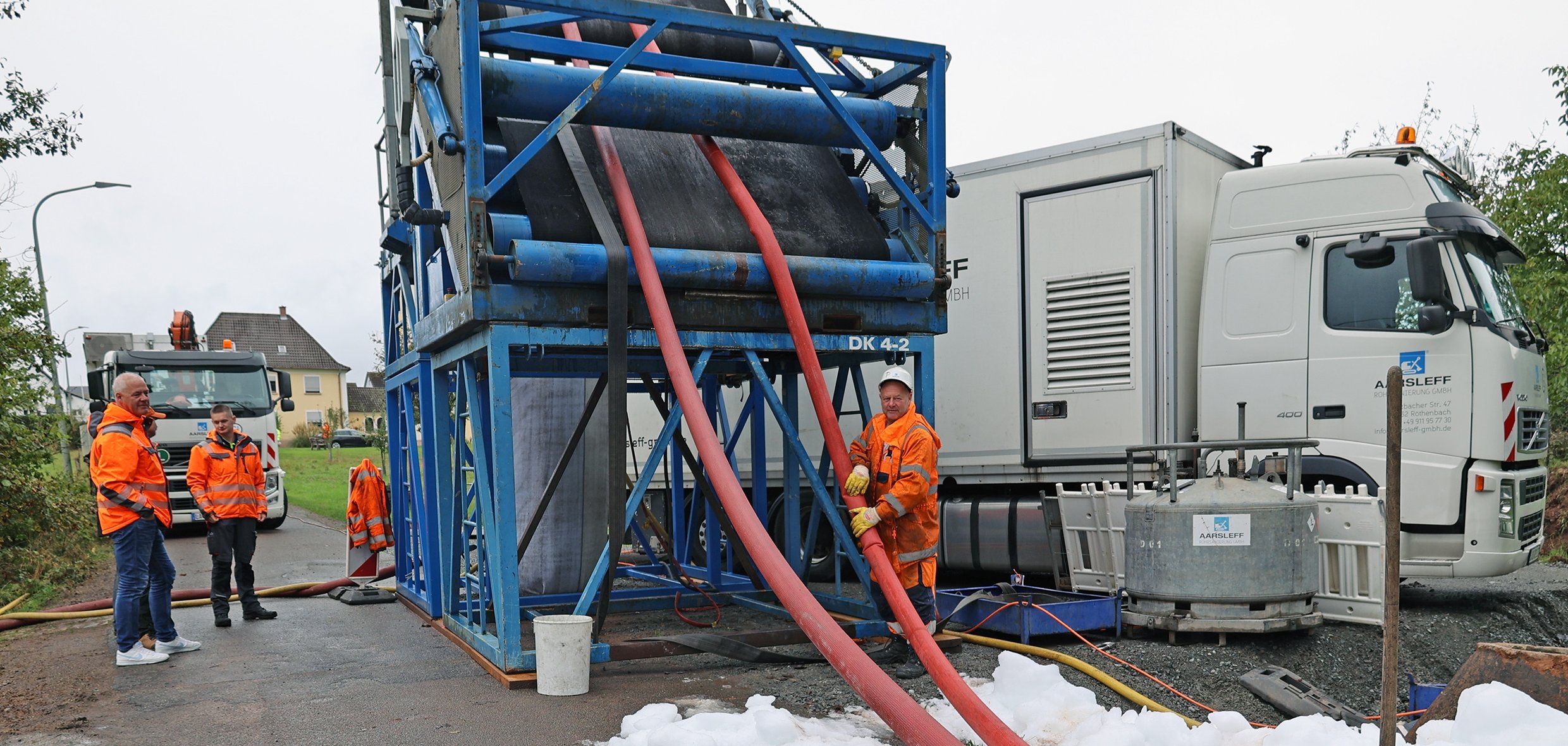 Bild der Gerätschaften zur Einbringung des Schlauchliners