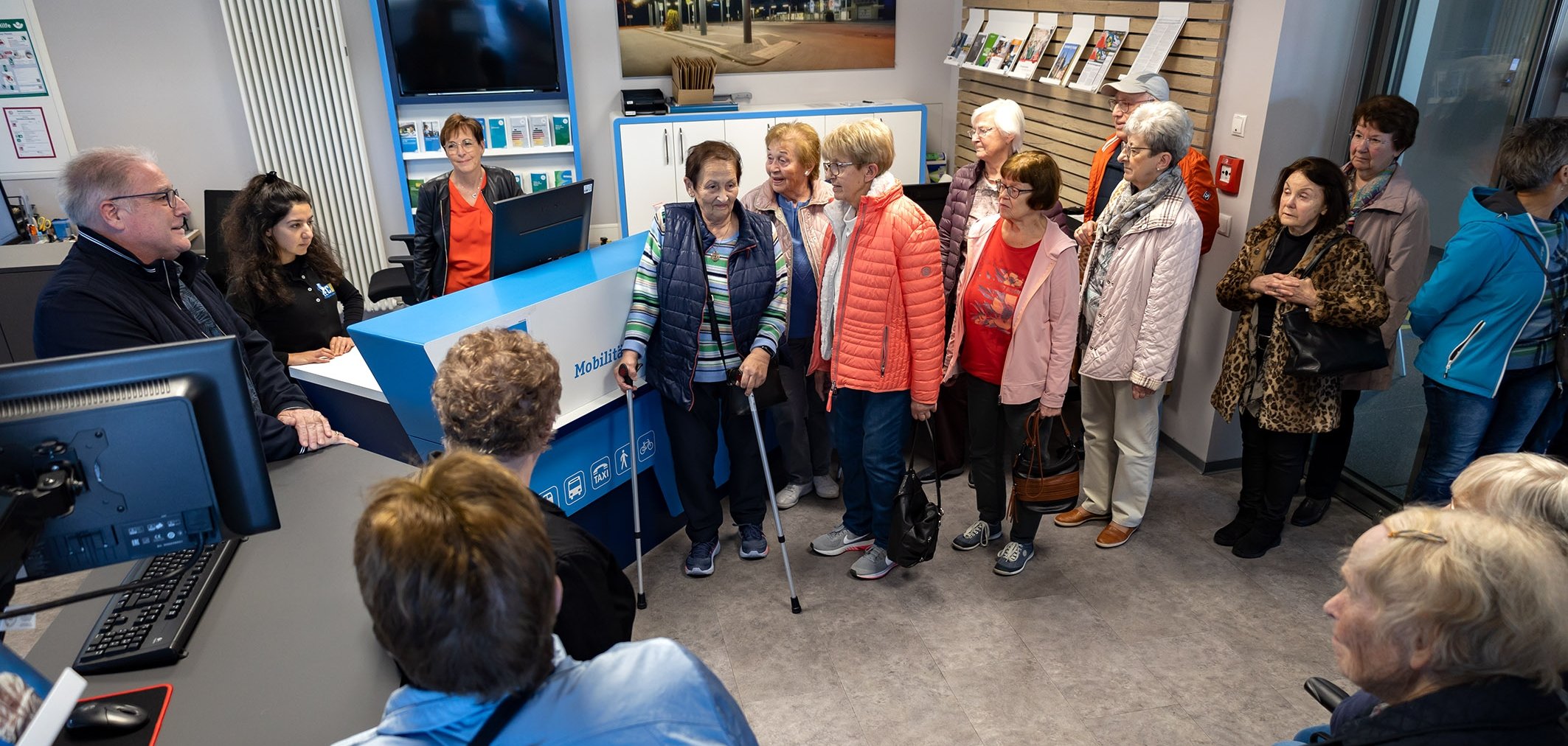 Blick in die Mobilitätszentrale im CCR