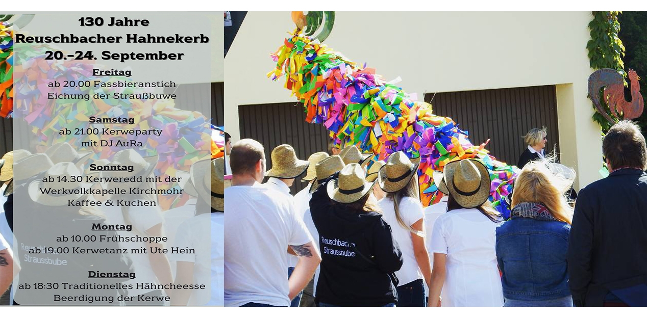 Programm der Reuschbacher Kerwe
