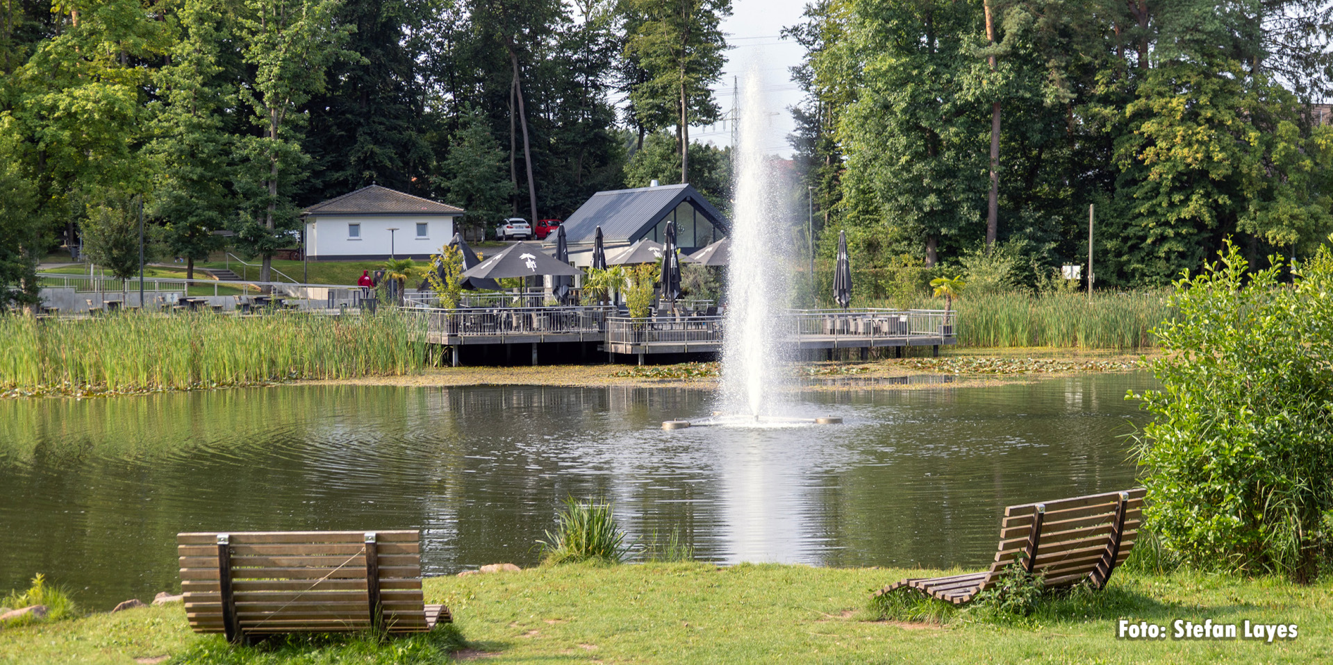 Seewoog mit Fontäne