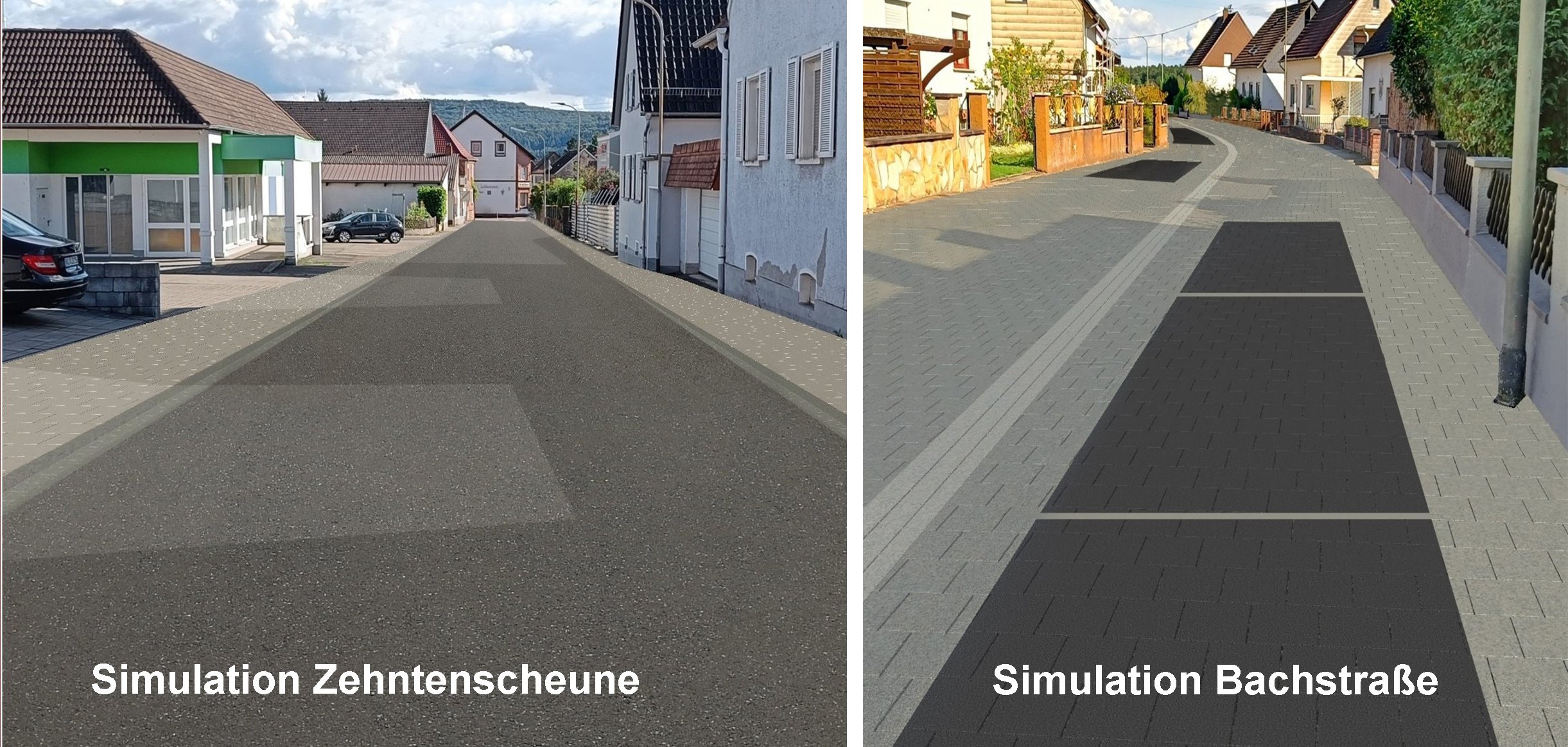 Simulationen des Straßenausbaus