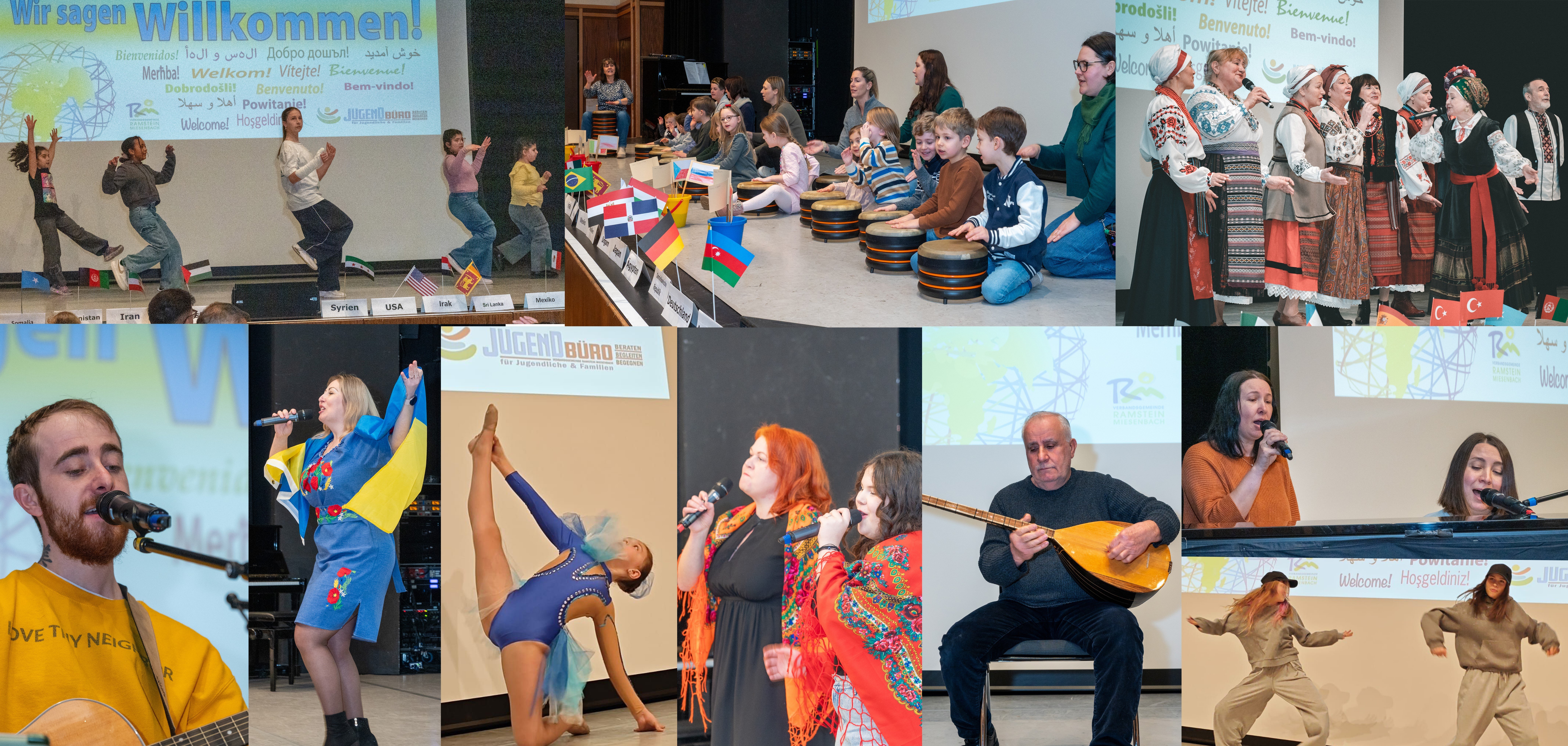 Bildcollage vom interkulturellen Frühstück