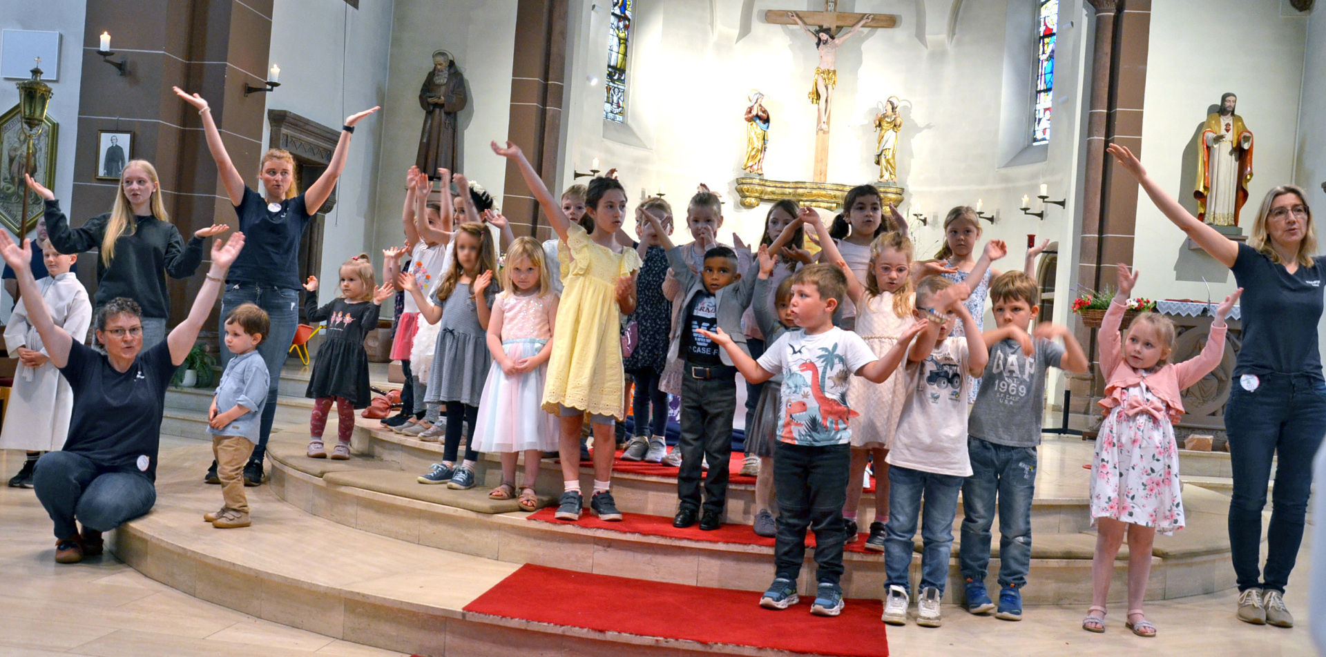 Beim Festgottesdienst in der Kirche