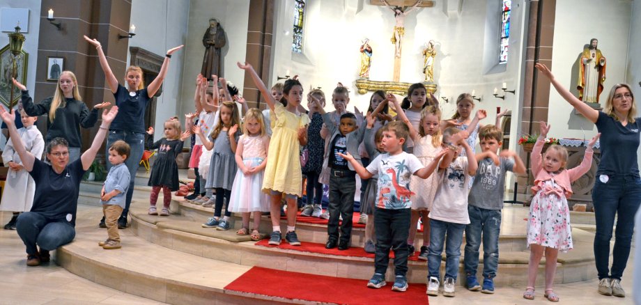 Beim Festgottesdienst in der Kirche