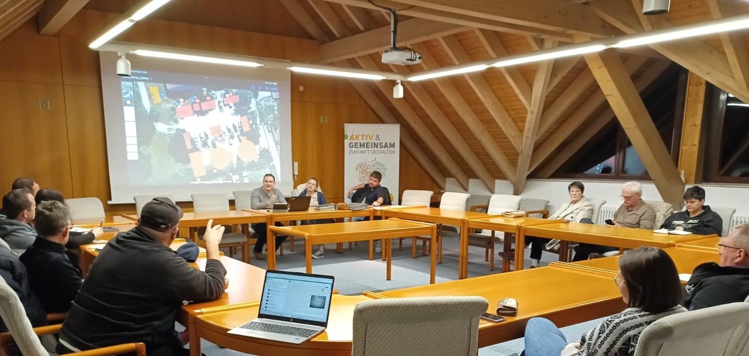 Blick in den Sitzungssaal während der Beratungen