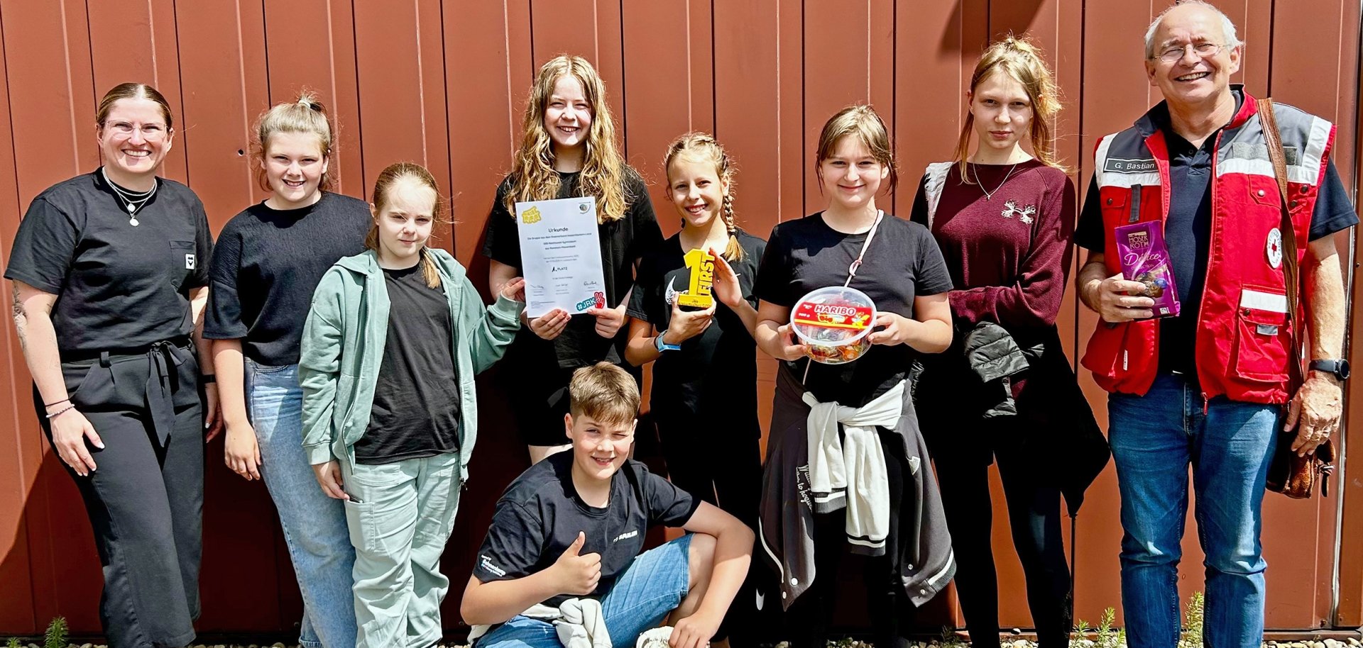 Gruppenbild Schulsanitätsdienst Reichswald-Gymnasium