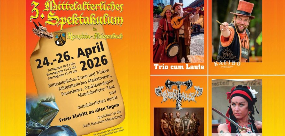 Montage Flyer Mittelalter Spektakulum