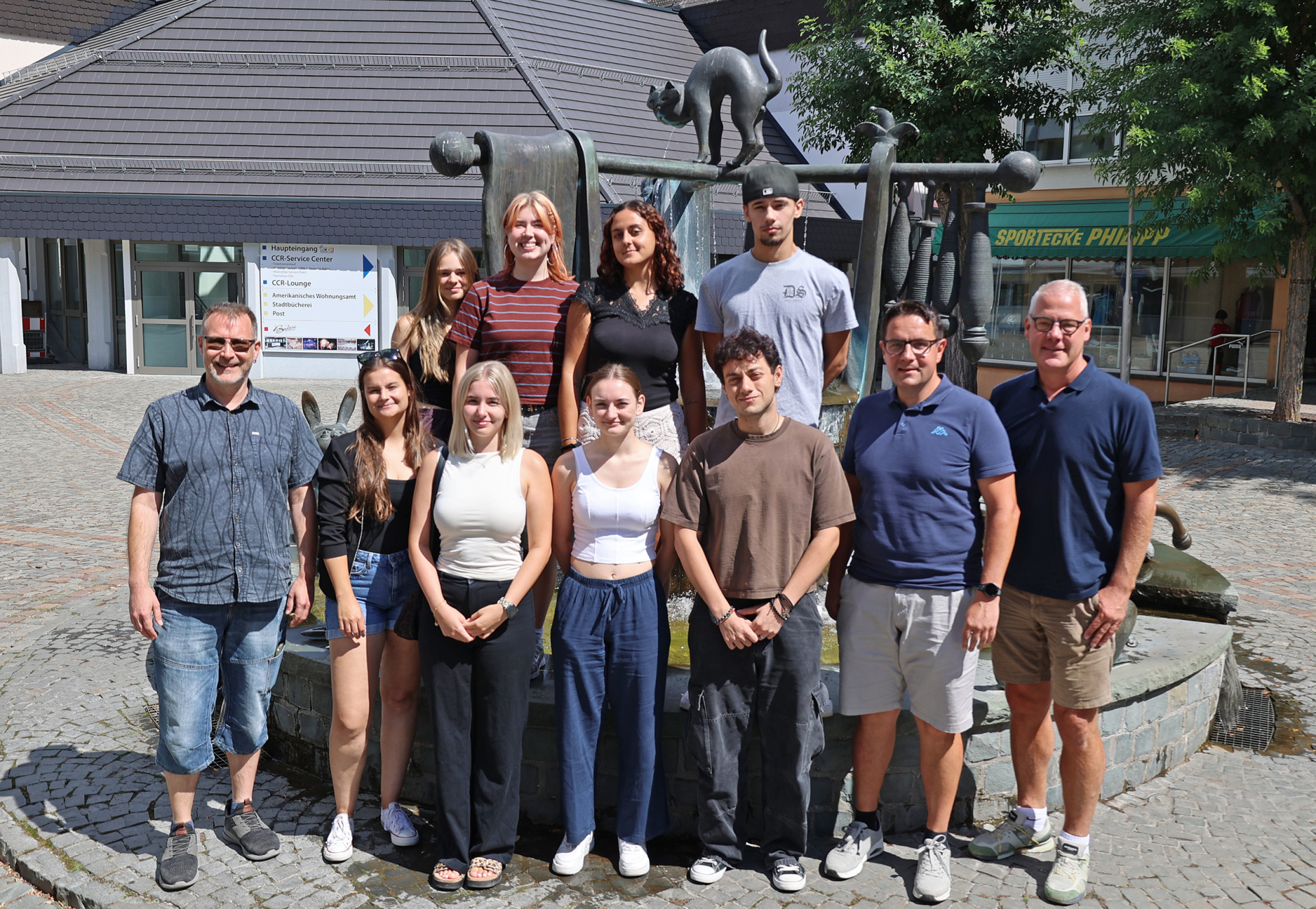 Gruppenbild am Marktbrunnen