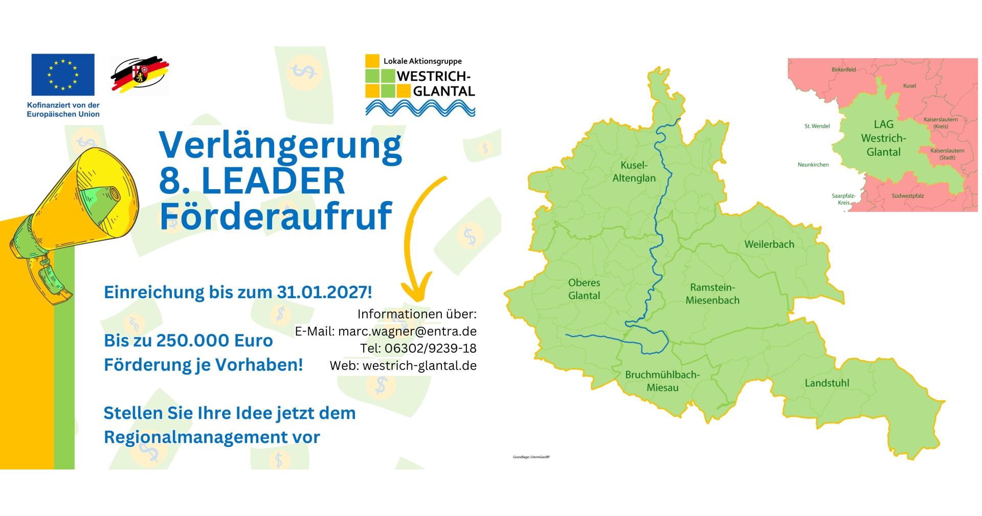 LEADER Aufruf LAG Westrich-Glantal