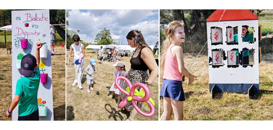Bildercollage vom Spielfest