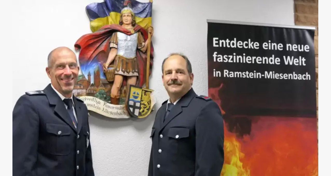 Wehrleiter Hecktor und Stellvertreter Fischer