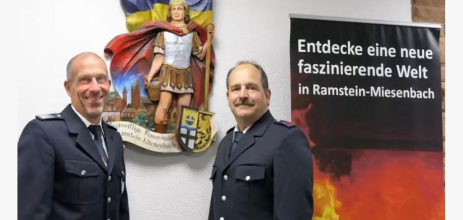 Wehrleiter Hecktor und Stellvertreter Fischer