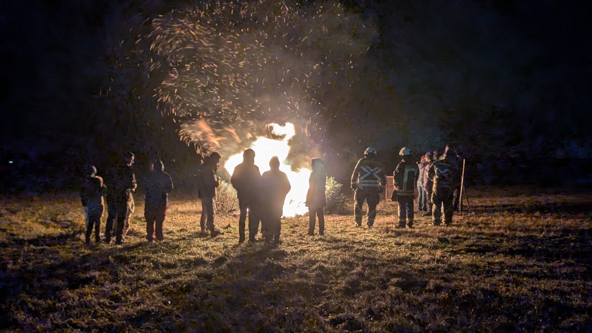 Brennende Bäume beim Knutfest