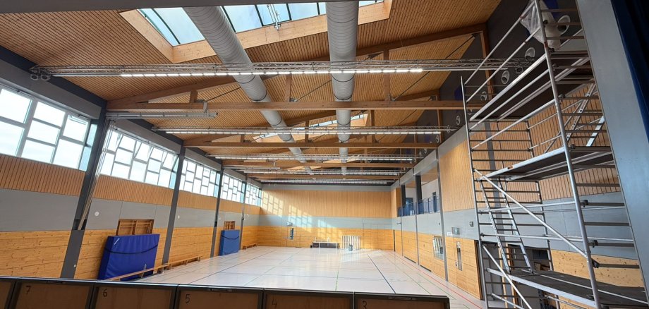 Blick in die Mehrzweckhalle Spesbach