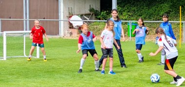 Fußballerinnen in Aktion