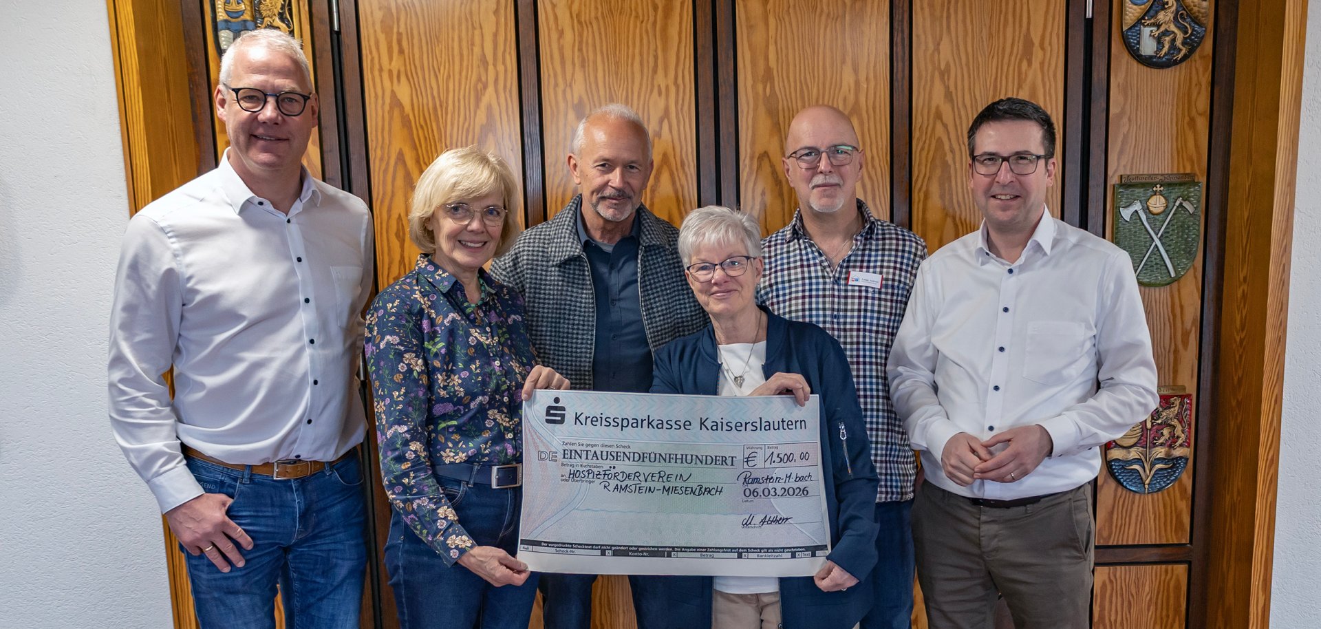 Foto der Spendenübergabe