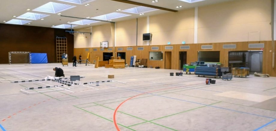 Innenansicht Sporthalle Hütschenhausen