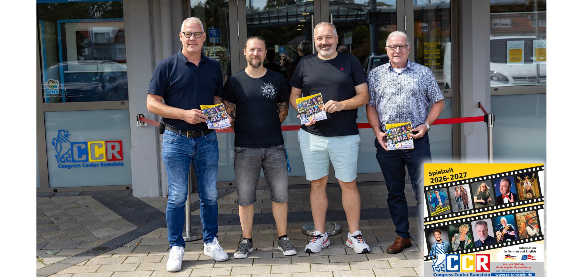 Fotomontage Gruppenbild und Titel Jahresprogramm